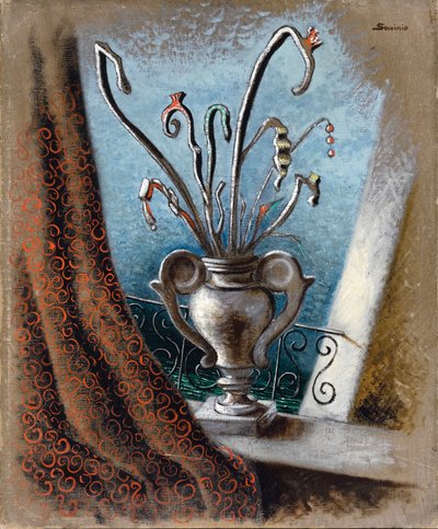 Flores (óleo sobre lienzo) de Alberto  Savinio
