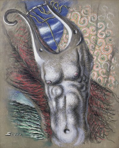 Orfeo (óleo sobre lienzo) de Alberto  Savinio