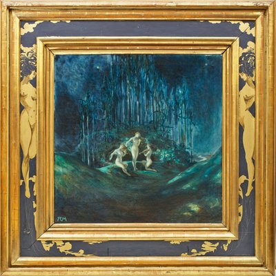 Nocturno de Chopin(óleo sobre lienzo de Alberto Martini