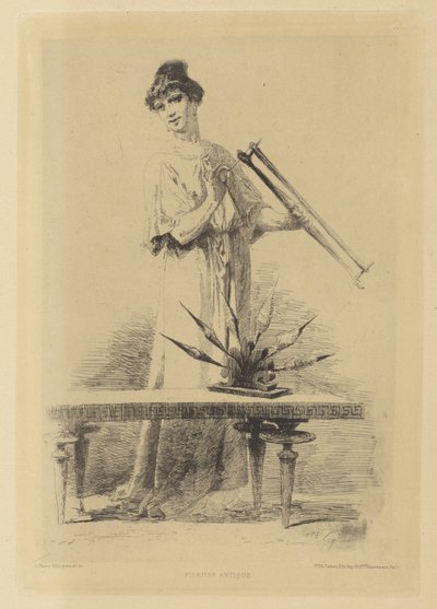 Mujer que gira
Fileuse antique (título en el objeto) de Alberto Maso Gilli