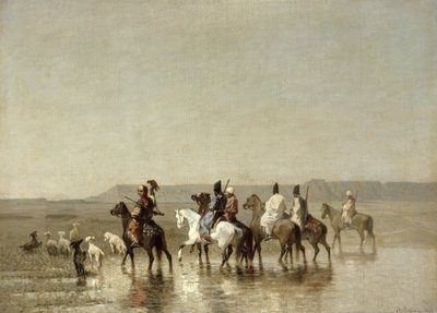 Una Caza de Halcones, 1862 de Alberto Pasini