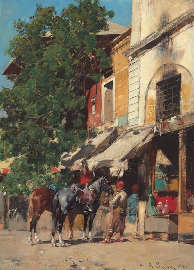 En el mercado, Estambul de Alberto Pasini