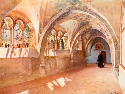 Claustros en Santa Scholastica, Subiaco de Alberto Pisa