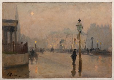 Oxford Street (óleo sobre tabla) de Alberto Pisa
