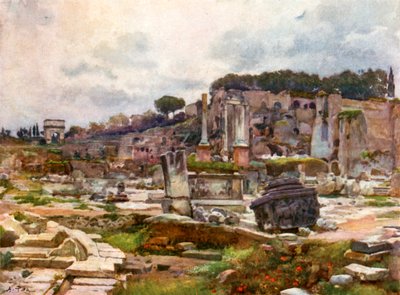 El Foro desde el Arco de Septimio Severo de Alberto Pisa