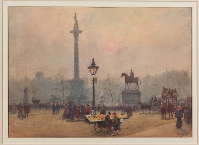 Trafalgar Square (acuarela) de Alberto Pisa