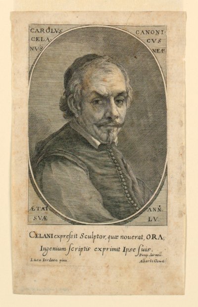 Retrato de Carolus Celanus (Celani) de Albertus Clouwet