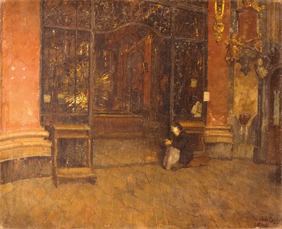 Interior de la Johanneskirche de Múnich de Albin Egger Lienz