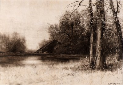 Estanque del Molino de Albion Harris Bicknell