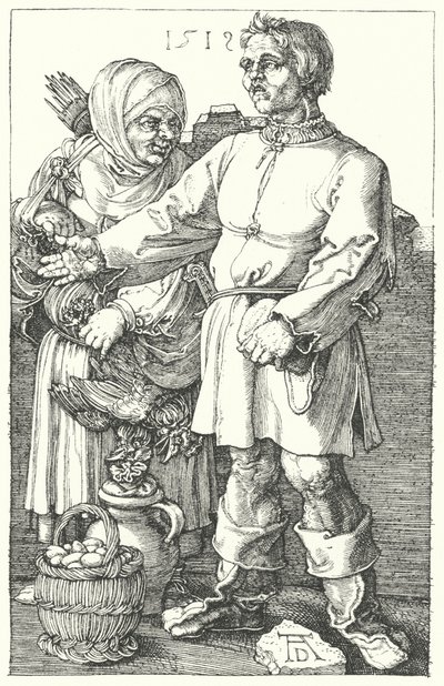 Agricultores vendiendo sus productos de Albrecht (after) Durer or Duerer