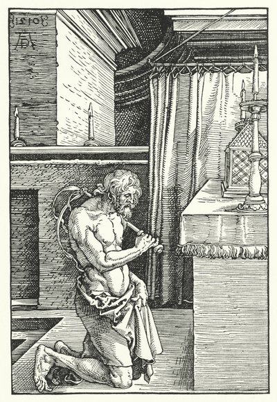 El rey David haciendo penitencia de Albrecht (after) Durer or Duerer