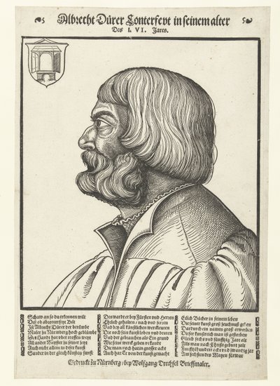 Retrato de Alberto Durero (1471-1528) de Albrecht (after) Durer or Duerer
