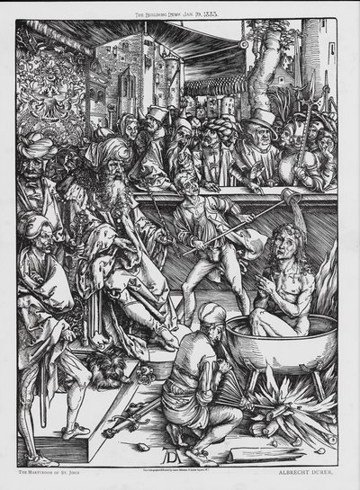 El martirio de San Juan (grabado) de Albrecht (after) Durer or Duerer