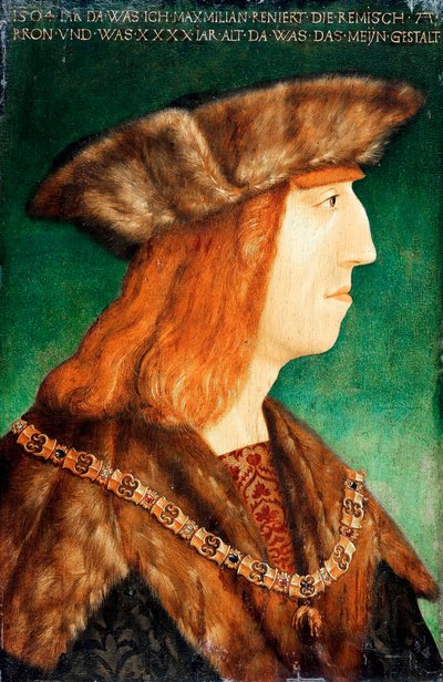 Retrato del emperador Maximiliano I de Habsburgo (1459-1519) de Albrecht (follower of) Durer or Duerer