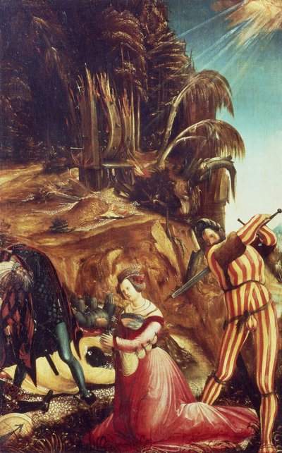 Decapitación de Santa Catalina, c.1505-10 de Albrecht Altdorfer