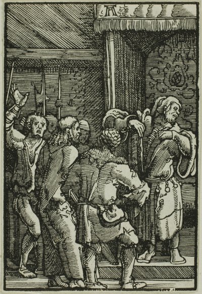 Cristo ante Caifás, de La caída y redención del hombre de Albrecht Altdorfer