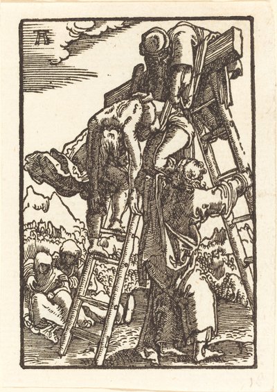 Cristo descendido de la cruz de Albrecht Altdorfer