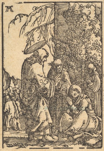 Cristo despidiéndose de su madre de Albrecht Altdorfer