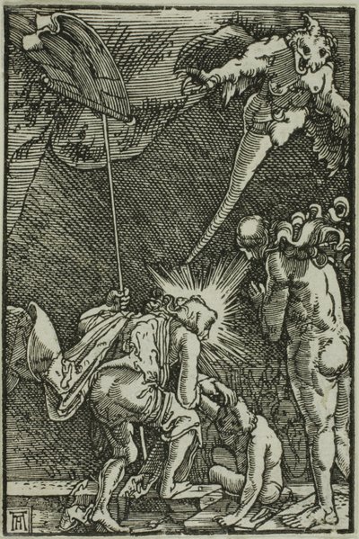 Cristo en el limbo, de La caída y la redención del hombre de Albrecht Altdorfer