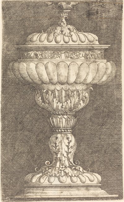 Copa cubierta con bola alada de Albrecht Altdorfer