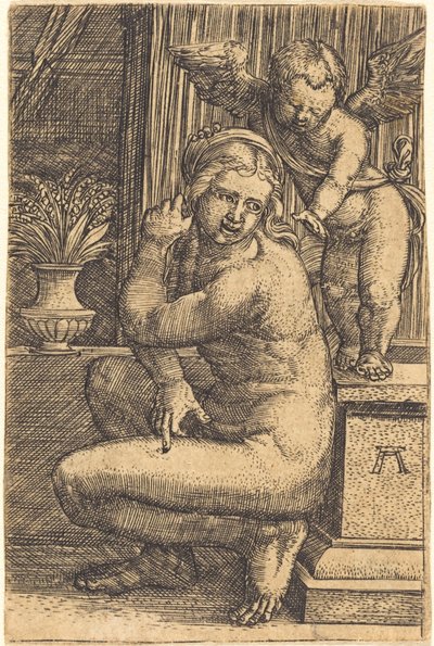 Venus agachada de Albrecht Altdorfer