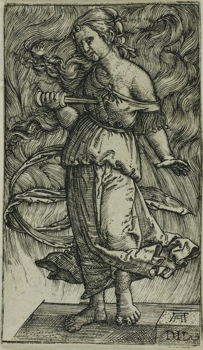 Dido se suicida de Albrecht Altdorfer