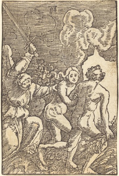 Expulsión del Paraíso de Albrecht Altdorfer