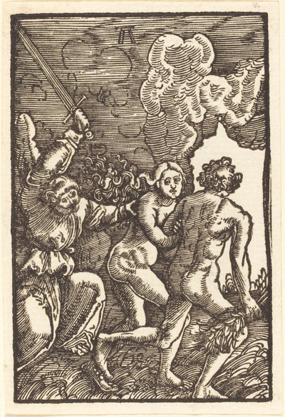 Expulsión del Paraíso de Albrecht Altdorfer