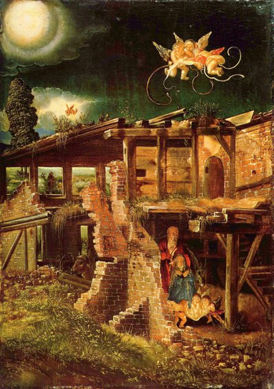 Alemán: Die Geburt Christi El nacimiento de Cristo de Albrecht Altdorfer