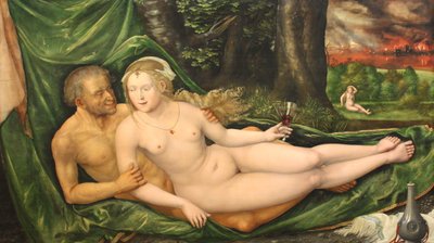 Alemán: Lot und seine Töchter Lot y sus hijas de Albrecht Altdorfer