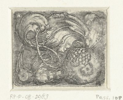 Vides de granada y hoja de Albrecht Altdorfer