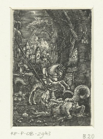 San Jorge mata al dragón de Albrecht Altdorfer