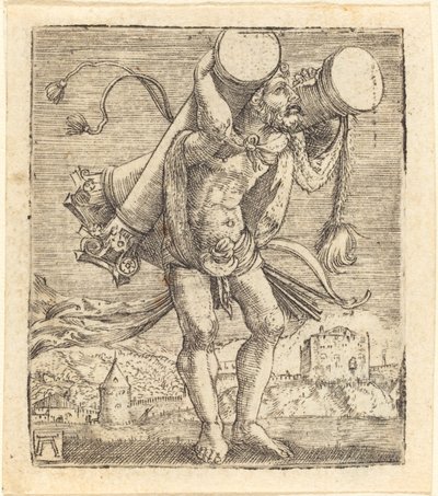 Hércules Portando la Columna de Gades de Albrecht Altdorfer