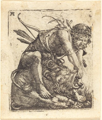 Hércules Venciendo al León de Nemea de Albrecht Altdorfer