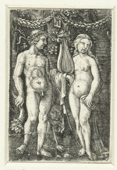 Hércules y una musa de Albrecht Altdorfer