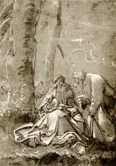 Sagrada Familia en el bosque de Albrecht Altdorfer