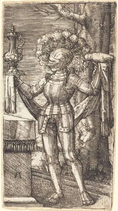 Caballero en Armadura con Pan y Vino de Albrecht Altdorfer
