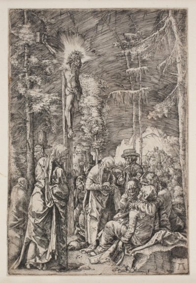 Cristo en la cruz de Albrecht Altdorfer