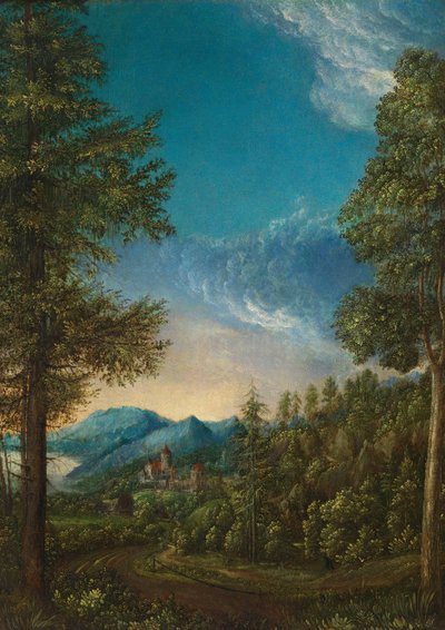Paisaje con castillo, c. 1525 de Albrecht Altdorfer