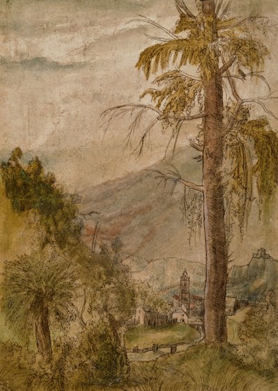 Paisaje con Iglesia de Albrecht Altdorfer