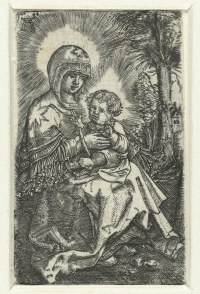 maria conoció amable en landschap Hermosa María de Ratisbona de Albrecht Altdorfer