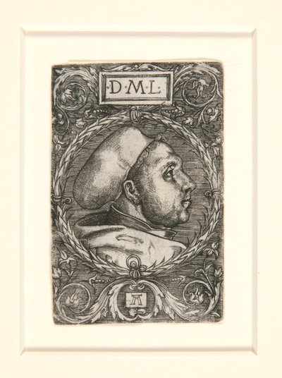 Martín Lutero con una gorra de doctorado de Albrecht Altdorfer