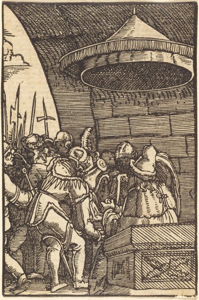 Pilato lavándose las manos de Albrecht Altdorfer