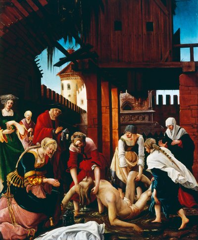 Recuperación del cuerpo de San Sebastián, c. 1510 de Albrecht Altdorfer