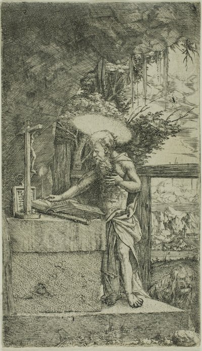 Lectura de San Jerónimo de Albrecht Altdorfer