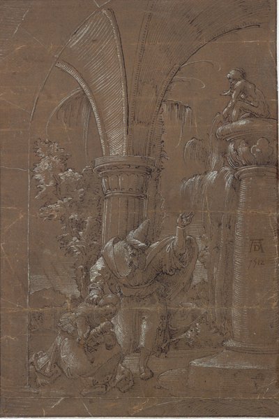 Santa Catalina de Alejandría negándose a adorar el ídolo (?) de Albrecht Altdorfer