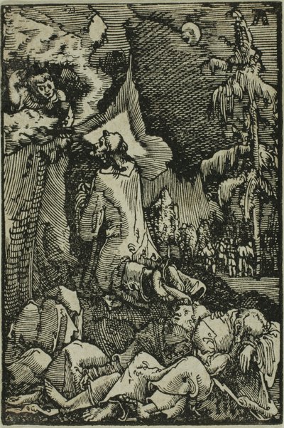 La agonía en el jardín, de La Caída y Redención del Hombre de Albrecht Altdorfer