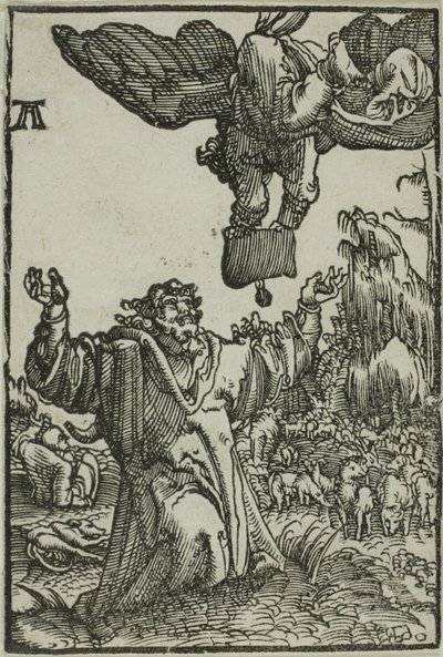 La Anunciación a Joaquín, de La caída y redención del hombre de Albrecht Altdorfer
