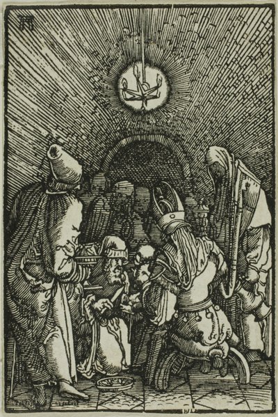 La circuncisión, de La caída y redención del hombre de Albrecht Altdorfer