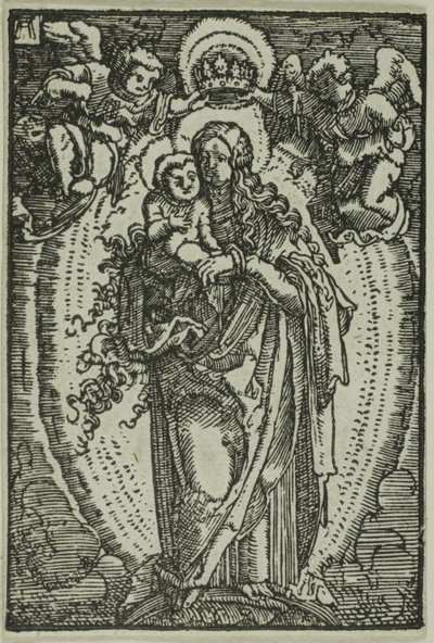 La coronación de la Virgen, de La caída y redención del hombre de Albrecht Altdorfer